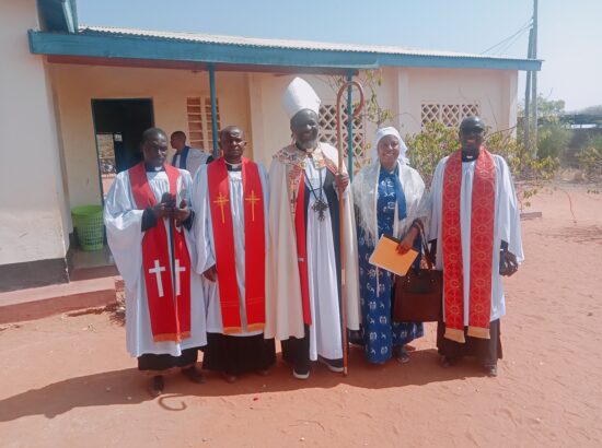 “A New Beginning at St. John’s Ukasi — the Bishop leads the faithful in prayer and dedication as the parish breaks ground for a new church building.”