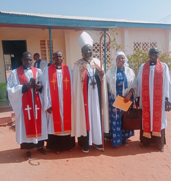 “A New Beginning at St. John’s Ukasi — the Bishop leads the faithful in prayer and dedication as the parish breaks ground for a new church building.”